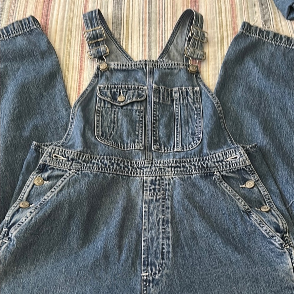 GAP Factory Blue Denim Overalls